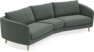 Madison - 3-sits soffa svängd, 90 cm - Grå