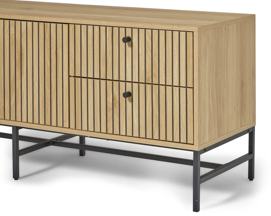 Tino - Tv-bänk, 140x40x55 cm - Beige