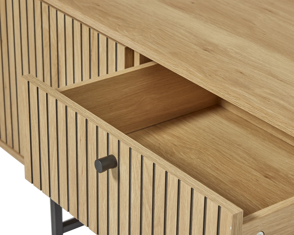 Tino - Tv-bänk, 140x40x55 cm - Beige
