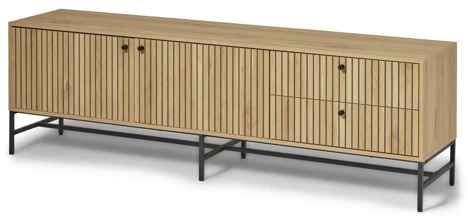 Tino - Tv-bänk, 180x40x55 cm - Beige