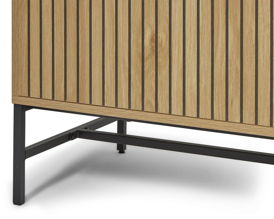 Tino - Tv-bänk, 180x40x55 cm - Beige