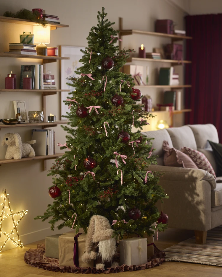 Åre Deluxe - Julgran, H 210 Ø 145 cm, LED-belysning och dimmerfunktion - inspiration