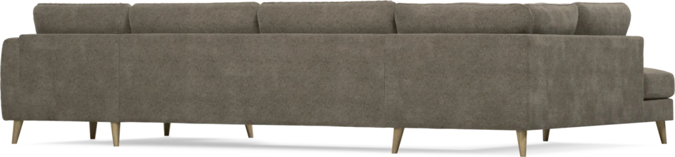Bridge - 3-sits soffa med divan vänster och schäslong höger - Brun