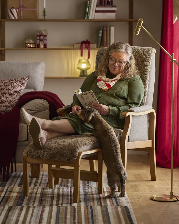 Rune - Fåtölj med fotpall - inspiration