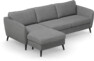 County - 3-sits soffa med flyttbar schäslong - Grå
