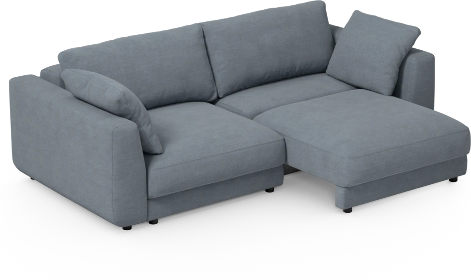 Amie - Bäddsoffa 3-sits - Blå