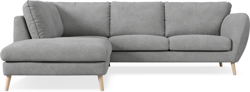 Madison - 2-sits soffa med divan vänster - Vit