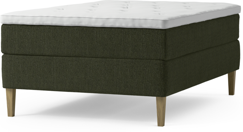Delux Exclusive - Kontinentalsäng, enkelsäng 140 cm med bäddmadrass och sängben