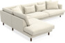 Harper - 3-sits soffa med divan vänster - Beige
