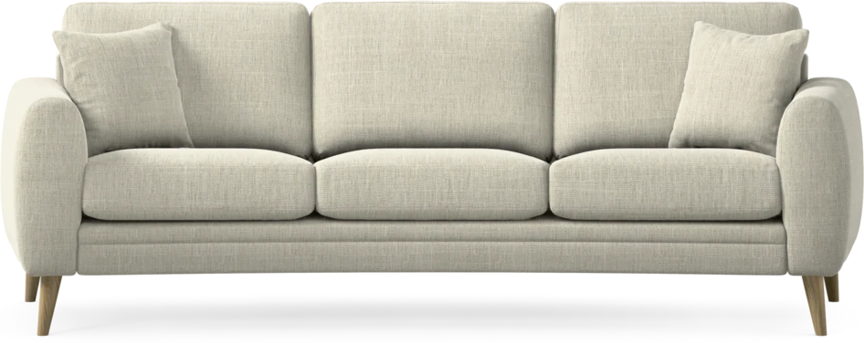 Eden - 3-sits soffa svängd - Beige
