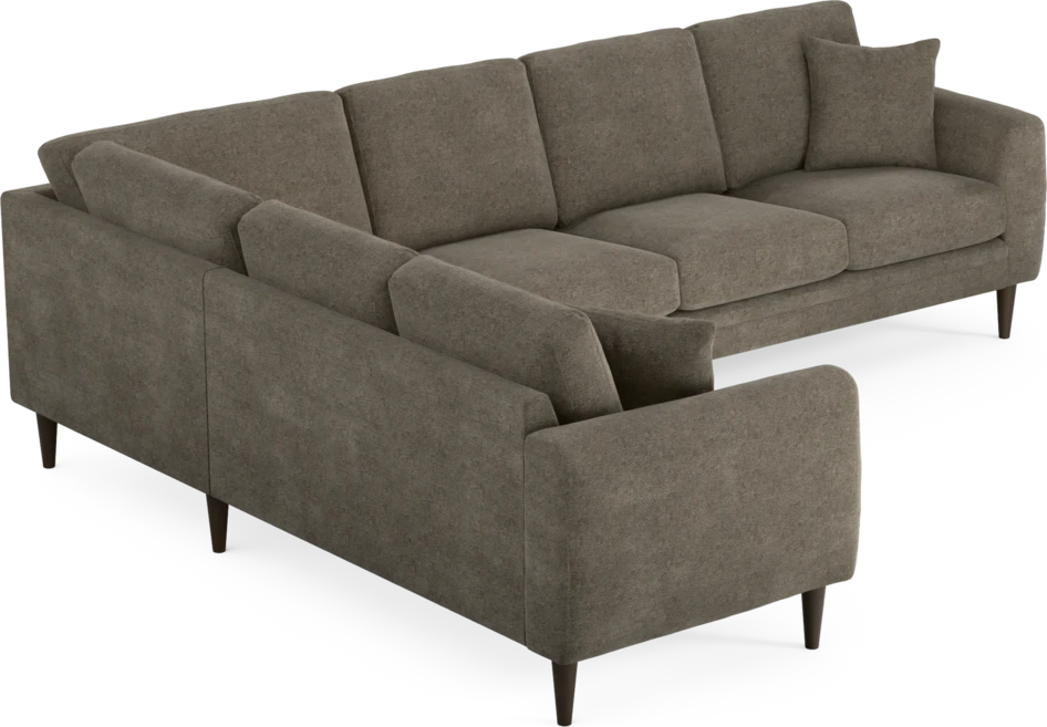 Eden - Hörnsoffa, 2+3-sits - Brun