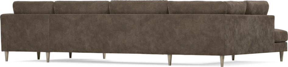 Bridge - 3-sits soffa med divan vänster och schäslong höger - Brun