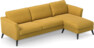 Bridge - 3-sits soffa med schäslong höger - Gul