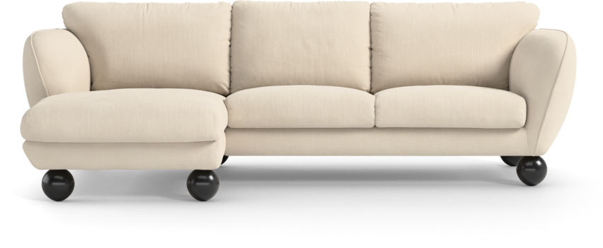 Madison Lux - 2-sits soffa med schäslong vänster - Beige