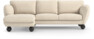 Madison Lux - 2-sits soffa med schäslong vänster - Beige