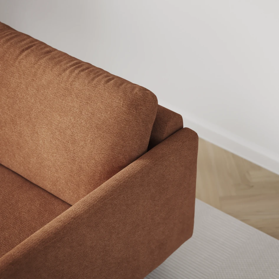 Madison Lux - Hörnsoffa 2+3-sits, hörn 1 - Orange