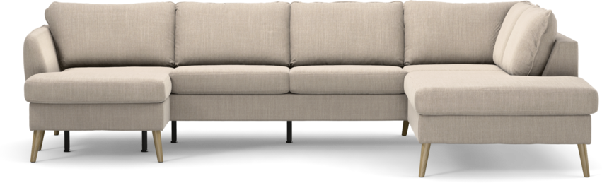 County - 3-sits soffa med schäslong vänster och divan höger - Beige