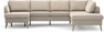 County - 3-sits soffa med schäslong vänster och divan höger - Beige