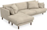 Harper - 4-sits med schäslong vänster - Beige