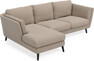 Madison Lux - 2-sits soffa med schäslong vänster - Beige
