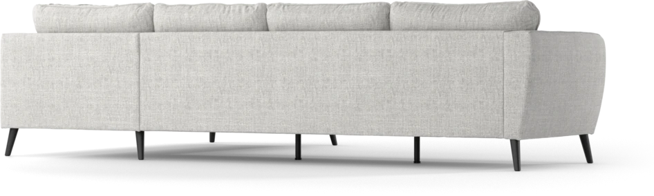 County - 3-sits soffa med divan höger - Grå