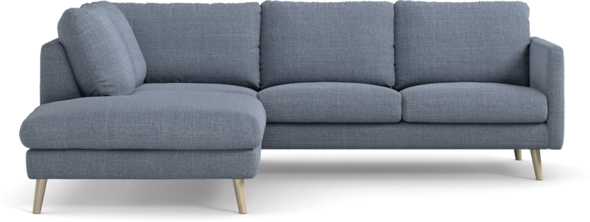 Madison Lux - 2-sits soffa med divan vänster - Blå