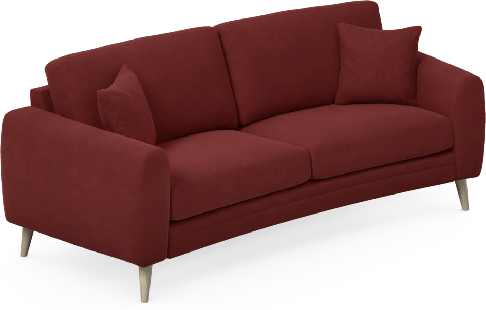 Eden - 2,5-sits soffa svängd - Röd