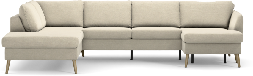 County - 3-sits soffa med divan vänster och schäslong höger - Beige