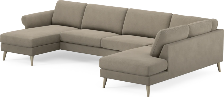 Bridge - 3-sits soffa med schäslong vänster och divan höger - Beige