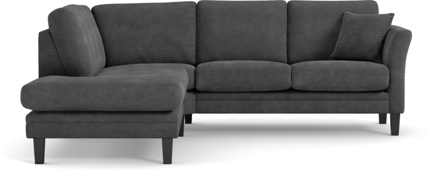 Eden - 2-sits soffa med divan - Grå