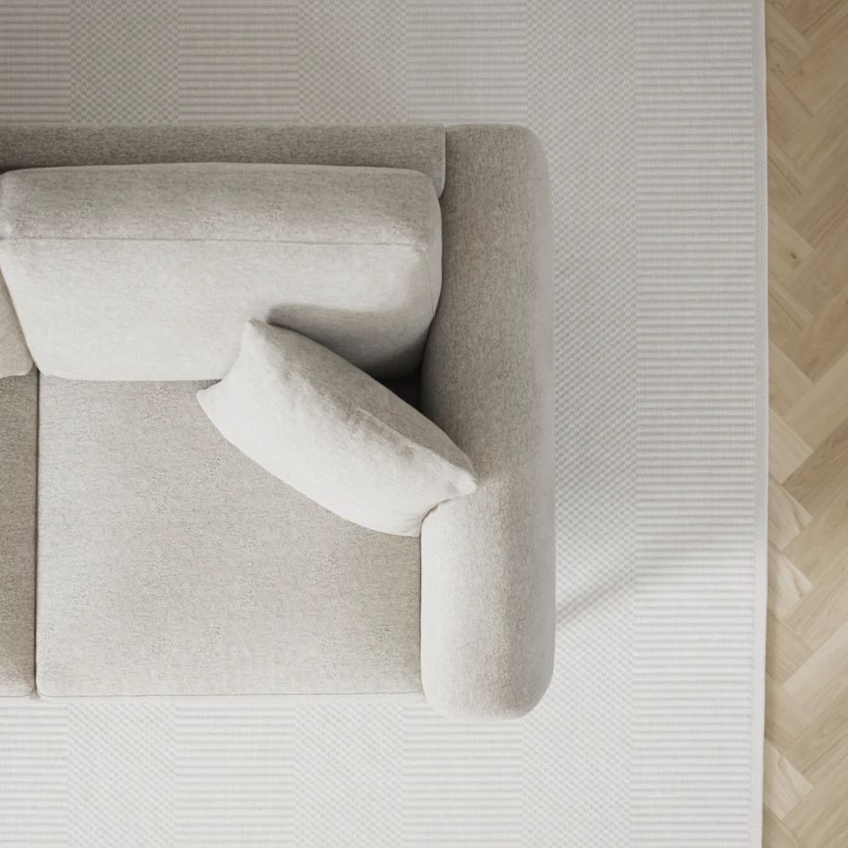 Eden - 3-sits soffa med schäslong vänster och divan höger - Grå