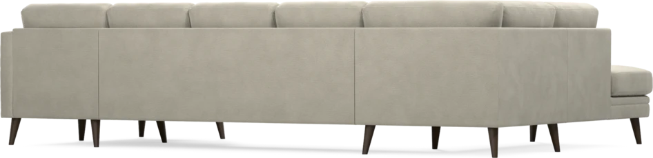 Eden - 3-sits soffa med divan vänster och schäslong höger - Brun