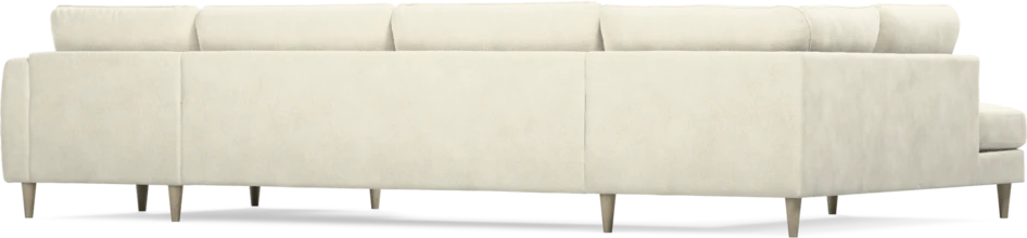 Bridge - 3-sits soffa med divan vänster och schäslong höger - Vit