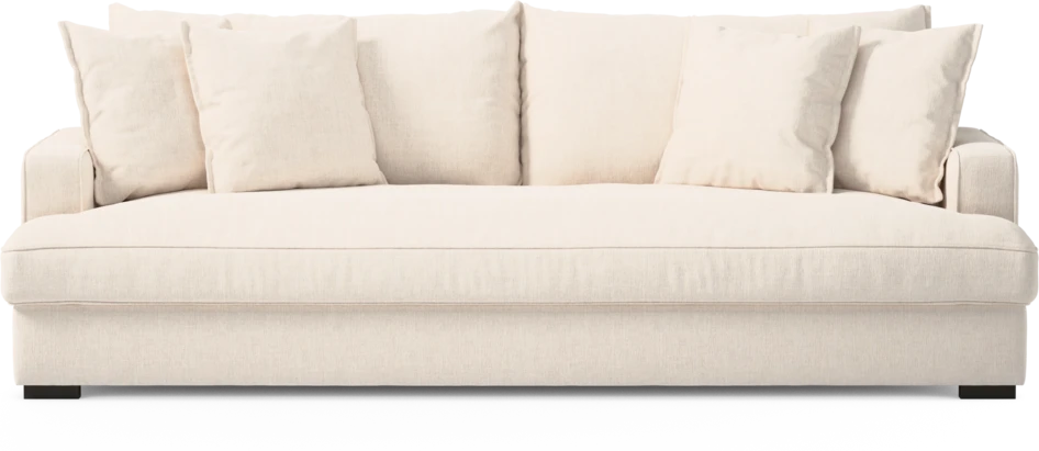 Mila - 4-sits soffa, hel dyna - Vit