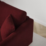 Eden - 3-sits soffa med schäslong - Röd