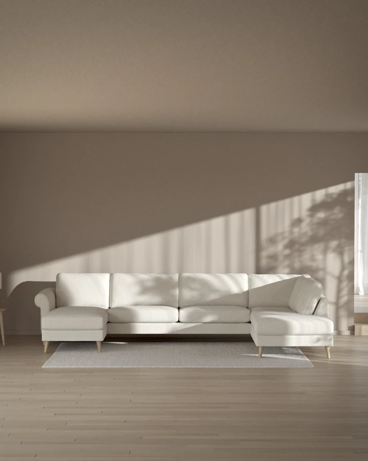 Bridge - 3-sits soffa med schäslong vänster och divan höger - inspiration