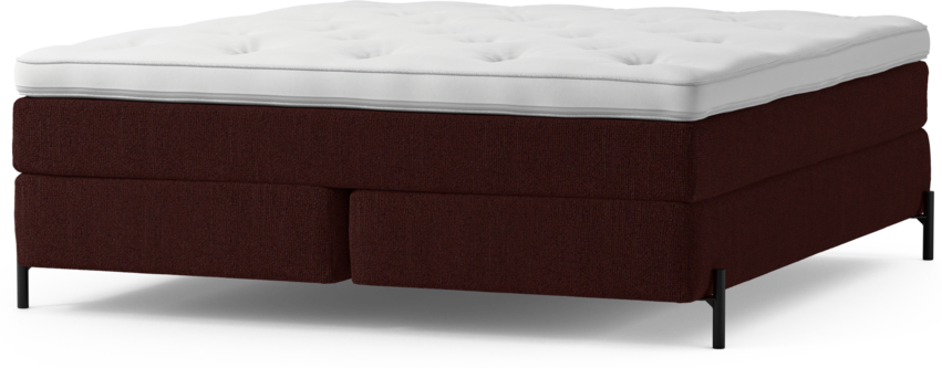 Delux Sense - Kontinentalsäng, dubbelsäng med bäddmadrass och sängben