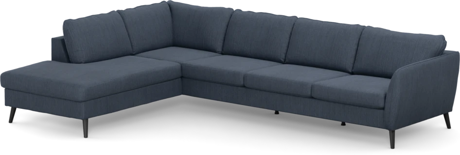 County - 3-sits soffa med divan vänster - Blå