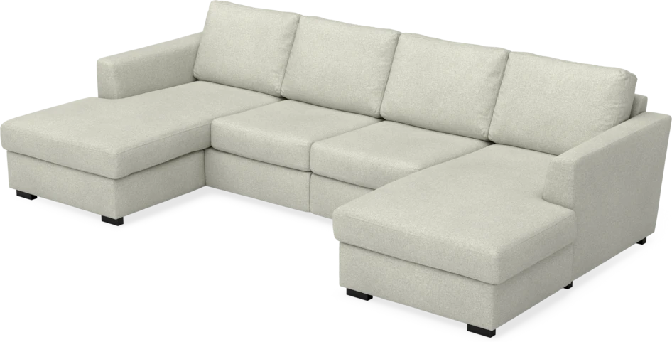 Friday - 2-sits soffa med två schäslonger - Beige