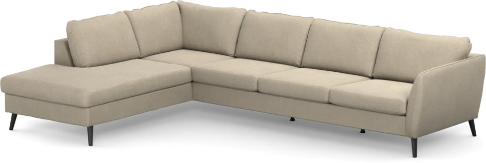 County - 3-sits soffa med divan vänster - Beige
