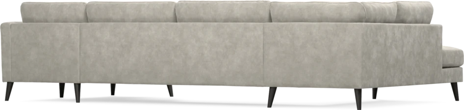 Bridge - 3-sits soffa med divan vänster och schäslong höger - Grå