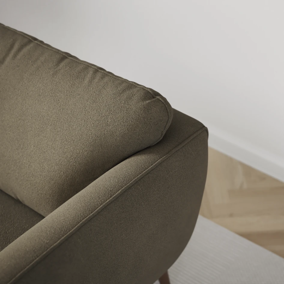 Madison - 2-sits soffa med divan vänster och schäslong höger - Brun