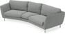Madison - 3-sits soffa svängd, 90 cm - Grå