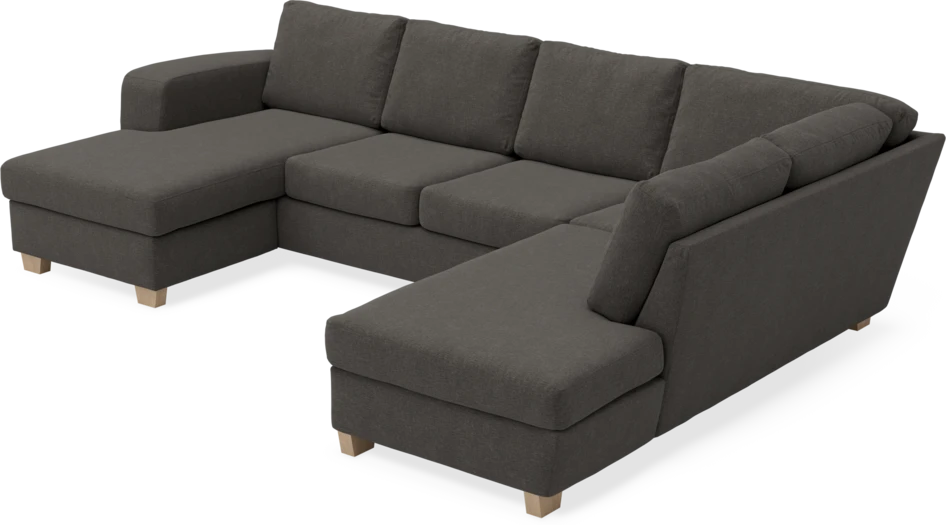 Friday - 3-sits soffa med schäslong vänster och divan höger - Grå