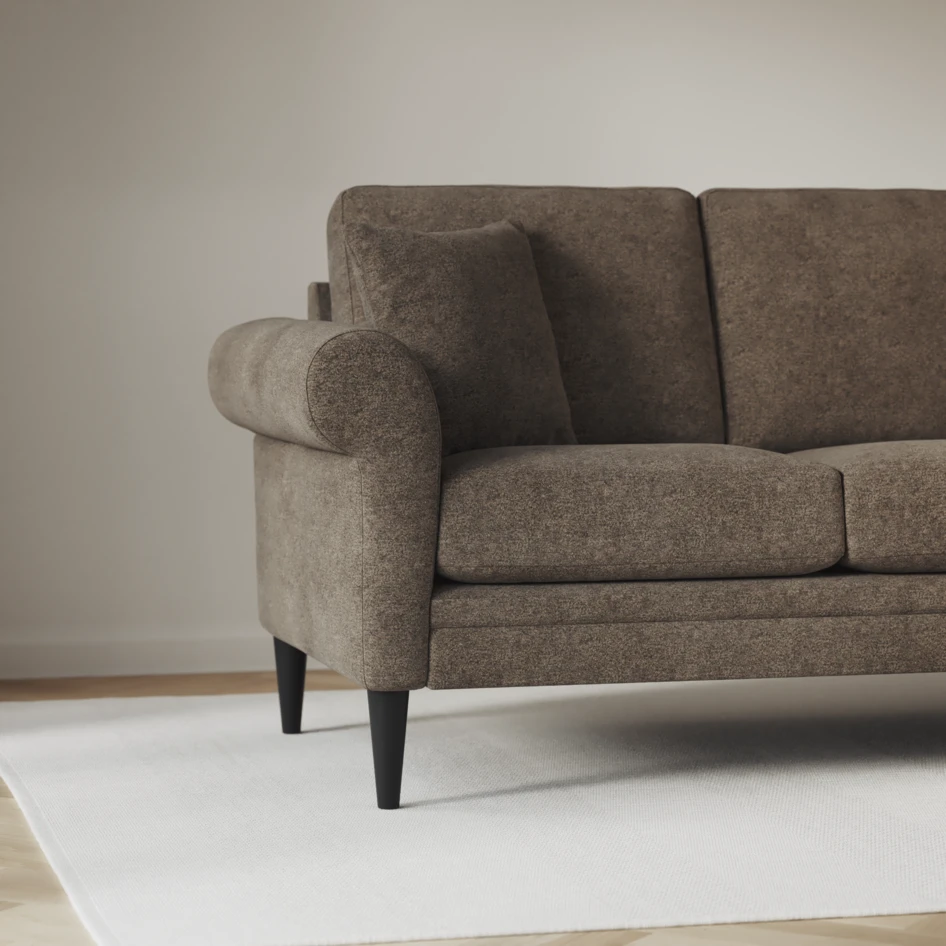 Eden - Hörnsoffa, 2+2-sits - Brun