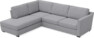Friday - 2,5-sits soffa med divan vänster - Grå