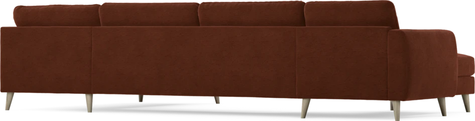 Bridge - 3-sits soffa med schäslong vänster och divan höger - Orange
