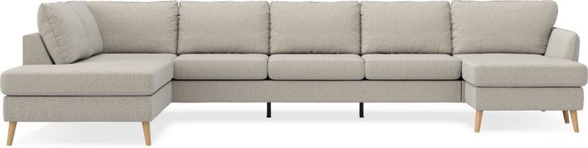 County - 4-sits soffa med divan vänster och schäslong höger - Beige
