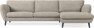 Madison Lux - 3-sits soffa med schäslong höger - Vit