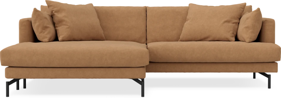 Harper - 4-sits med schäslong XL vänster - Gul